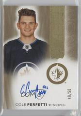 Cole Perfetti [Gold Autograph] Hockey Cards 2021 Upper Deck The Cup Rookie Class of 2022 Prices