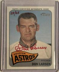 Don Larsen [Red Ink] #DL Baseball Cards 2014 Topps Heritage Real One Autographs Prices