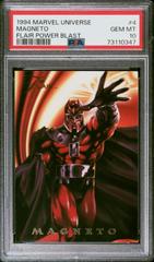 Magneto #4 Marvel 1994 Flair Power Blast Prices