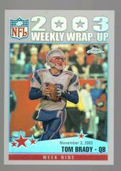 Tom Brady [Refractor] #154 Football Cards 2004 Topps Chrome Prices