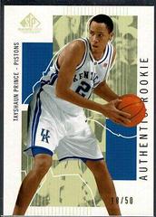Tayshaun Prince [Gold] #120 Basketball Cards 2002 SP Game Used Prices