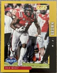 A.J. Brown [Gold] #DFT-10 Football Cards 2019 Panini Score NFL Draft Prices
