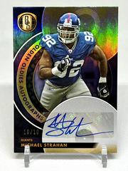 Michael Strahan [Sapphire] #GO-MS Football Cards 2023 Panini Gold Standard Golden Oldies Autographs Prices