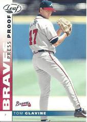 Tom Glavine #8 Baseball Cards 2002 Leaf Prices