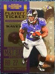 Ray Rice [Playoff Ticket] #9 Football Cards 2012 Panini Contenders Prices