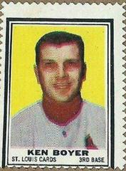 Ken Boyer Baseball Cards 1962 Topps Stamps Prices