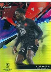 Tim Weah [Refractor] Soccer Cards 2021 Topps Finest UEFA Champions League Prices