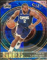 Kawhi Leonard [Blue] #19 Basketball Cards 2020 Panini Select Numbers Prices