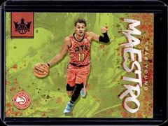 Trae Young [Sapphire] #12 Basketball Cards 2019 Panini Court Kings Maestros Prices