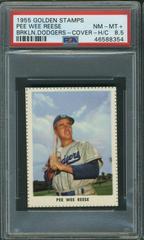 Pee Wee Reese [Brooklyn Dodgers Cover Hand Cut] Baseball Cards 1955 Golden Stamps Prices