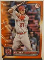 Mike Trout [Orange] #32 Baseball Cards 2022 Bowman Prices