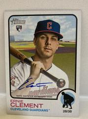 Ernie Clement #ROA-EC Baseball Cards 2022 Topps Heritage Real One Autographs Prices