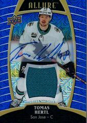 Tomas Hertl [Blue Line Autograph Jersey Relic] Hockey Cards 2019 Upper Deck Allure Prices