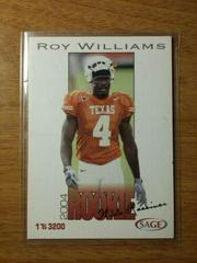 Roy Williams Football Cards 2004 Sage Prices
