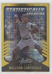 Willson Contreras [Spectrum Gold] Baseball Cards 2022 Panini Absolute Statistically Speaking Prices