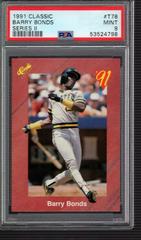 Barry Bonds [Series II] #T78 Baseball Cards 1991 Classic Prices
