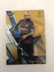 Arturo Vidal [Gold Refractor] Soccer Cards 2018 Finest UEFA Champions League Prices