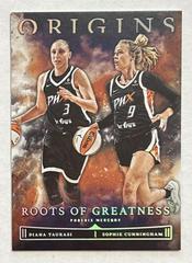 Sophie Cunningham, Diana Taurasi #3 Basketball Cards 2023 Panini Origins WNBA Roots of Greatness Prices