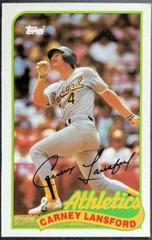 Carney Lansford #103 Baseball Cards 1989 Topps Ljn Baseball Talk Prices