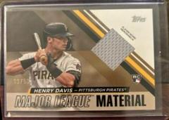 Henry Davis [Gold] Baseball Cards 2024 Topps Major League Material Prices