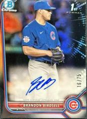 Brandon Birdsell [Black] Baseball Cards 2022 Bowman Draft Chrome Autographs Prices