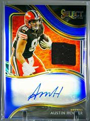 Austin Hooper [Blue Prizm] Football Cards 2020 Panini Select Signatures Prices