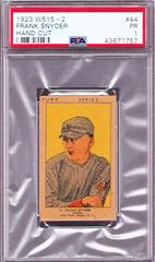 Frank Snyder [Hand Cut] #44 Baseball Cards 1923 W515 2 Prices