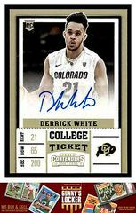 Derrick White Draft Ticket Autograph #94 Basketball Cards 2017 Panini Contenders Draft Picks Prices