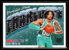 Nick Smith Jr. [Winter] #7 Basketball Cards 2023 Panini Hoops Rookie Greetings Prices