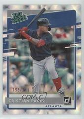 Cristian Pache [Silver] Baseball Cards 2020 Panini Donruss Rated Prospects Prices