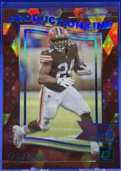 Nick Chubb [Cubic] Football Cards 2022 Panini Donruss Production Line Prices