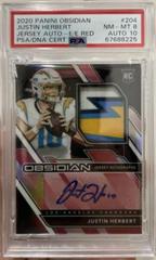 Justin Herbert [Jersey Autograph] #204 Football Cards 2020 Panini Obsidian Prices