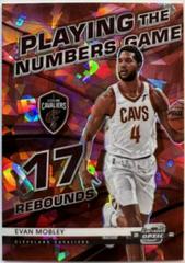 Evan Mobley [Red Ice] Basketball Cards 2021 Panini Contenders Optic Playing the Numbers Game Prices