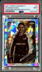 Esteban Ocon [Sapphire Negative] #10 Racing Cards 2021 Topps Chrome Formula 1 Prices