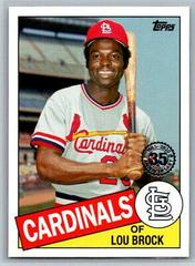 LOU BROCK Baseball Cards 2020 Topps Update 1985 35th Anniversary Prices