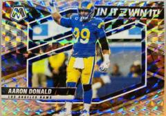 Aaron Donald [ Silver] #SB-19 Football Cards 2022 Panini Mosaic In It to Win It Prices