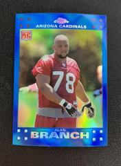 Alan Branch [Blue Refractor] #TC225 Football Cards 2007 Topps Chrome Prices