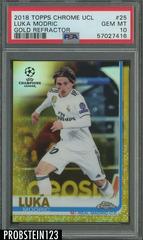 Luka Modric [Gold Refractor] #25 Soccer Cards 2018 Topps Chrome UEFA Champions League Prices