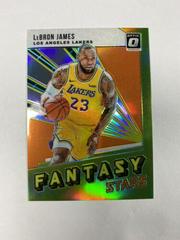 LeBron James [Orange] #2 Basketball Cards 2018 Panini Donruss Optic Fantasy Stars Prices