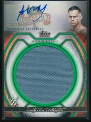 Austin Theory [Green Autograph] #M-AT Wrestling Cards 2021 Topps WWE Undisputed Superstar Mat Relics Prices