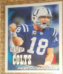 Peyton Manning #144 Football Cards 2010 Topps Prices