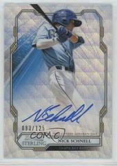 Nick Schnell [Wave] #NS Baseball Cards 2019 Bowman Sterling Prospect Autographs Prices