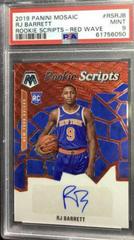RJ Barrett [Red Wave] #RS-RJB Basketball Cards 2019 Panini Mosaic Rookie Scripts Prices