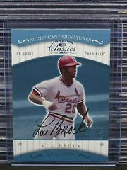 Lou Brock [Significant Signatures] #155 Baseball Cards 2001 Donruss Classics Prices