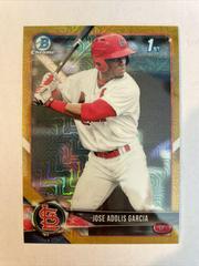 Jose Adolis Garcia [Gold Refractor] Baseball Cards 2018 Bowman Chrome Prospects Prices