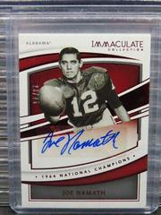 Joe Namath [Ruby] #IC-JNA Football Cards 2022 Panini Immaculate Collegiate Champions Autographs Prices