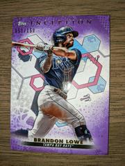 Brandon Lowe [Purple] #10 Baseball Cards 2022 Topps Inception Prices