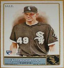 Chris Sale [Glossy] #85 Baseball Cards 2011 Topps Allen & Ginter Prices