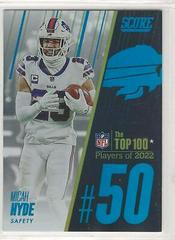 Micah Hyde #50 Football Cards 2023 Panini Score Top 100 Prices