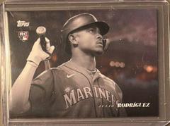 Julio Rodriguez [Background Color] #95 Baseball Cards 2022 Topps Black and White Prices